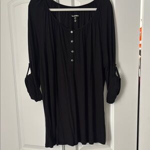 Woman Within Black Peasant’s Top